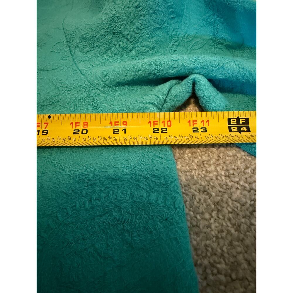Soft Surroundings Turquoise Blue Hoodie Sweatshirt w/ Pockets, Size PL - Picture 8 of 9
